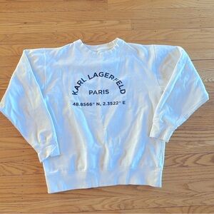 Karl Lagerfeld | white sweatshirt 🤍 size medium